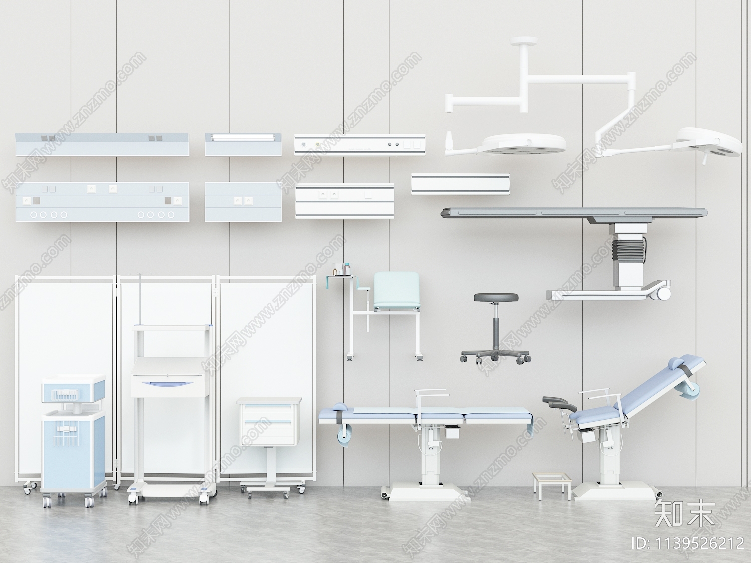 医院医疗器材3D模型下载【ID:1139526212】