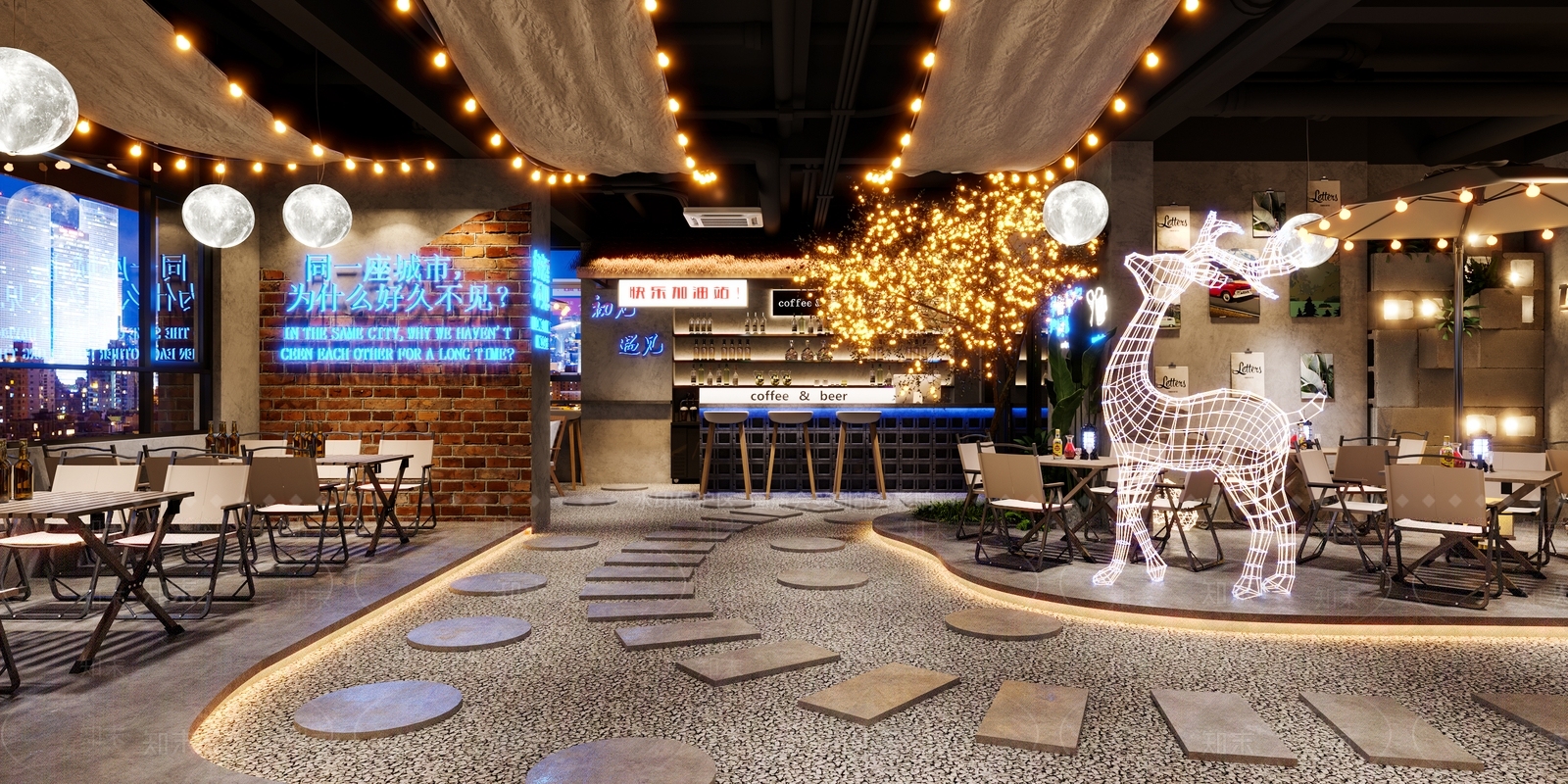 工业风露营酒吧3D模型下载【ID:1139534876】