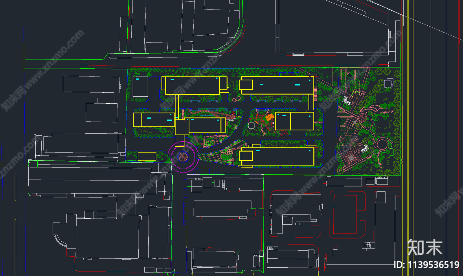 精选养老院建筑cad施工图下载【ID:1139536519】