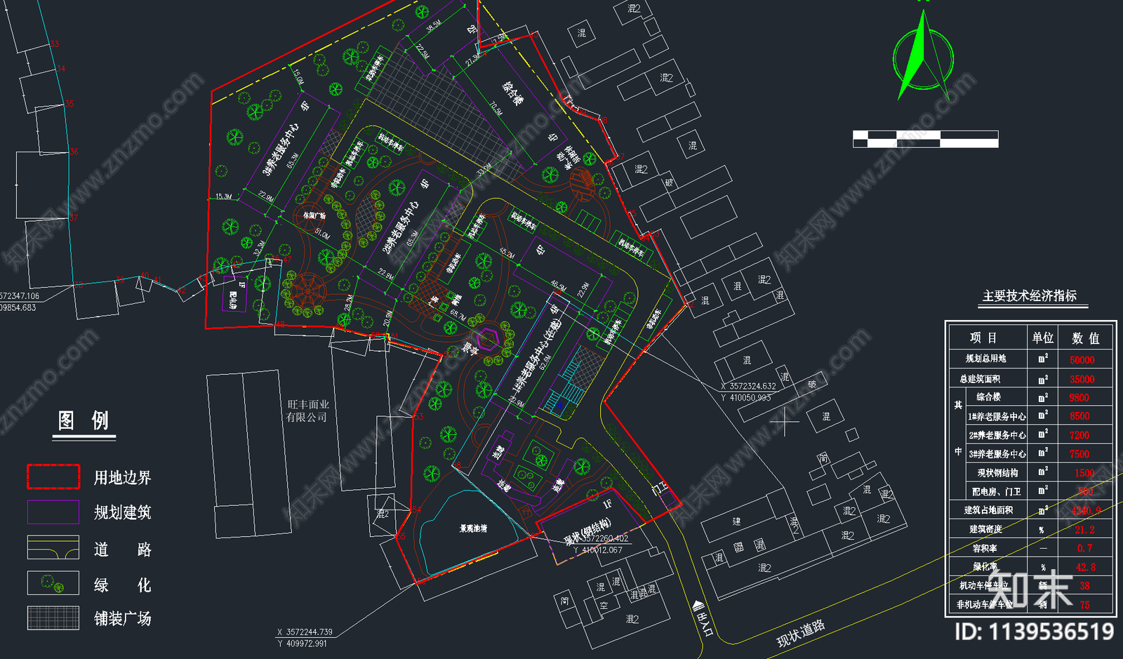 精选养老院建筑cad施工图下载【ID:1139536519】