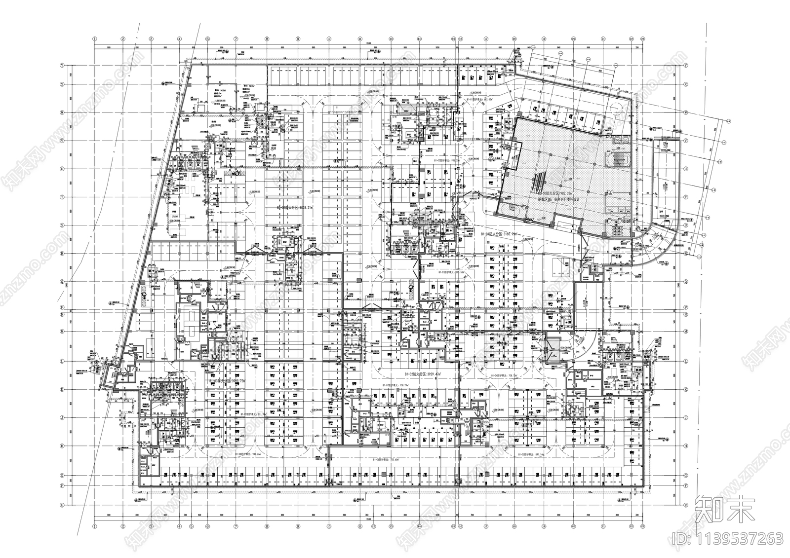 大学城文化宣教综合服务中心建筑cad施工图下载【ID:1139537263】