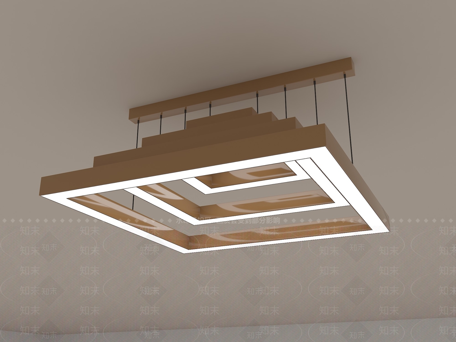 现代金字塔吊灯3D模型下载【ID:1139547766】