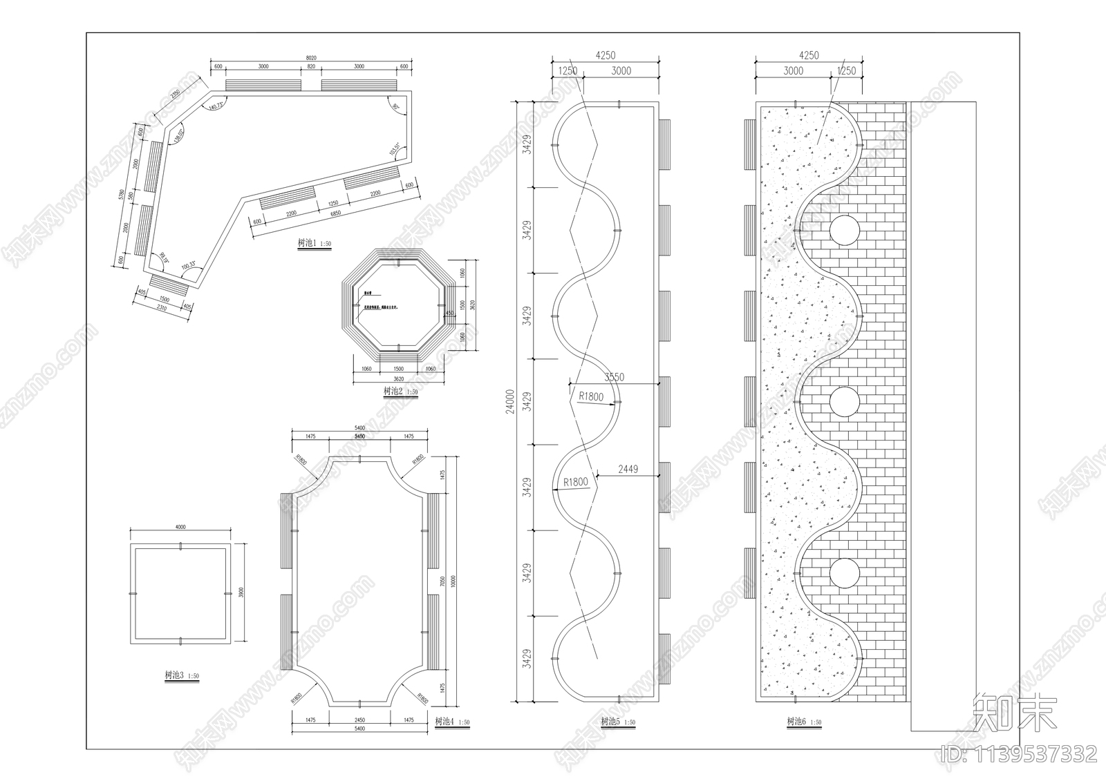 第二人民医院扩建工程景观cad施工图下载【ID:1139537332】