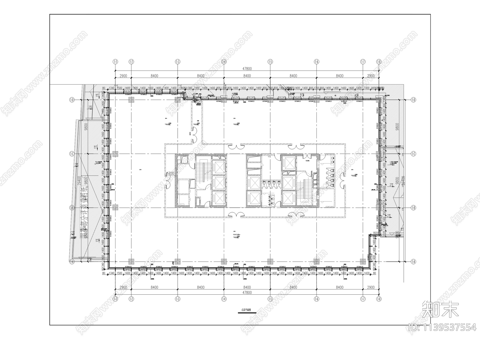 金融总部基地办公楼幕墙工程施工图下载【ID:1139537554】