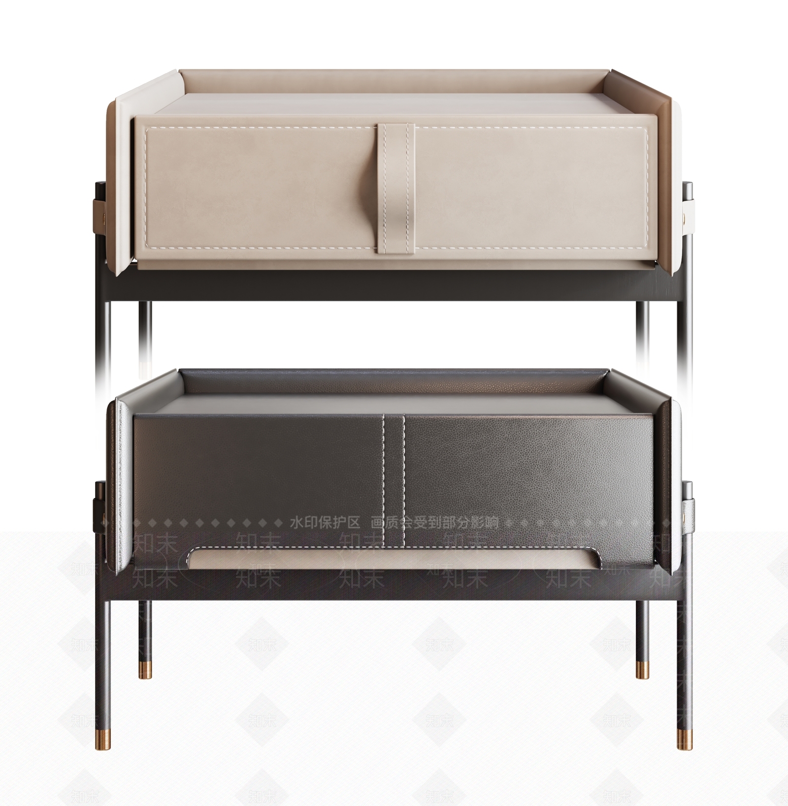 Poliform现代床头柜组合3D模型下载【ID:1139540499】