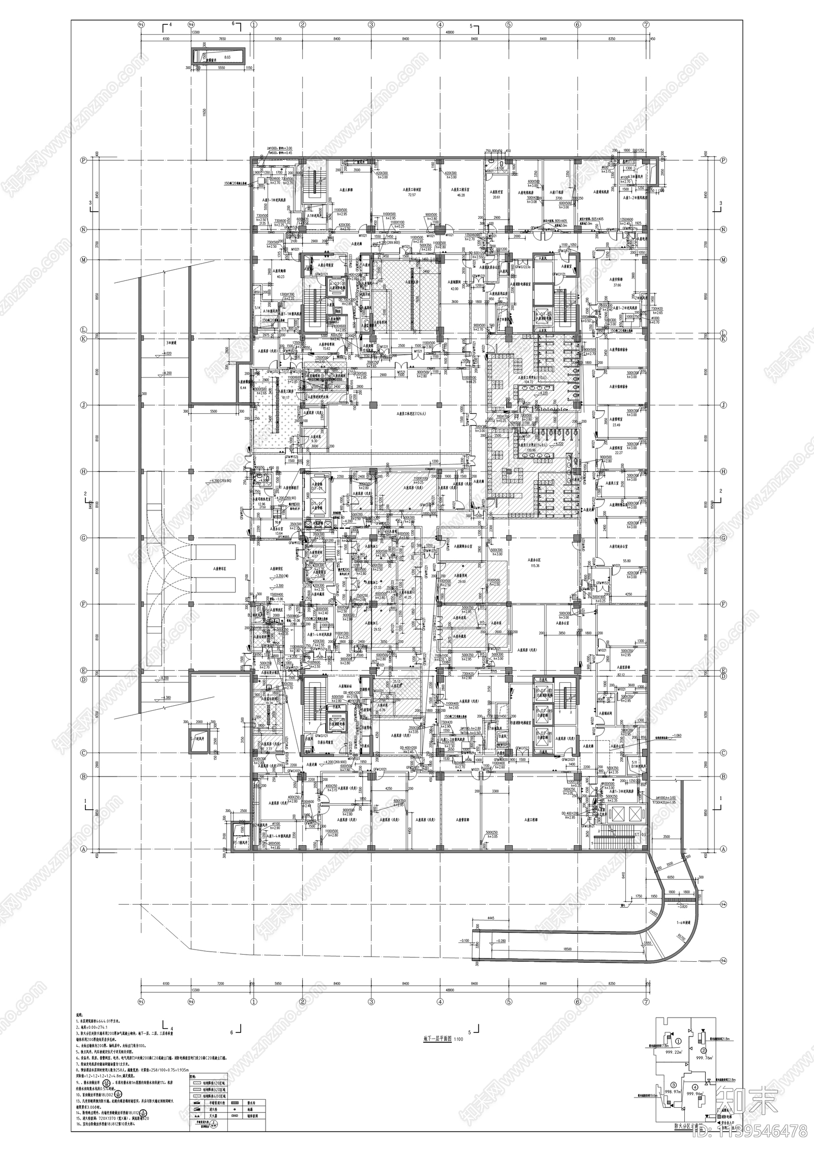 金隅大成时代都汇住宅建筑cad施工图下载【ID:1139546478】