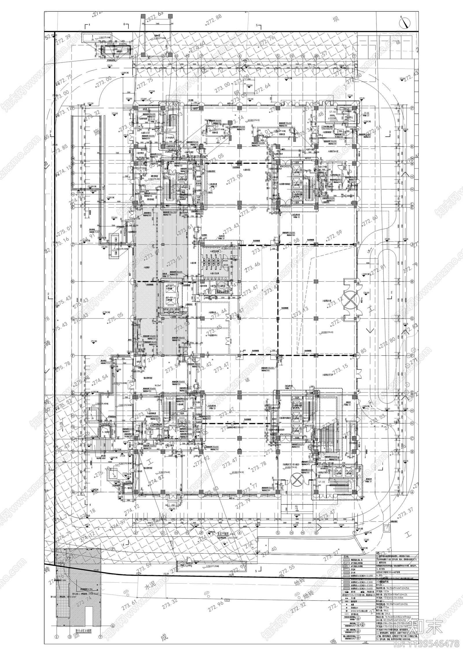 金隅大成时代都汇住宅建筑cad施工图下载【ID:1139546478】