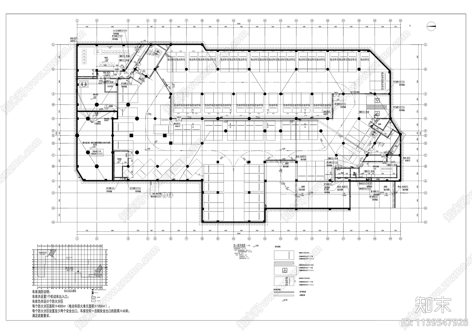 庙坡幼儿园建筑cad施工图下载【ID:1139547928】