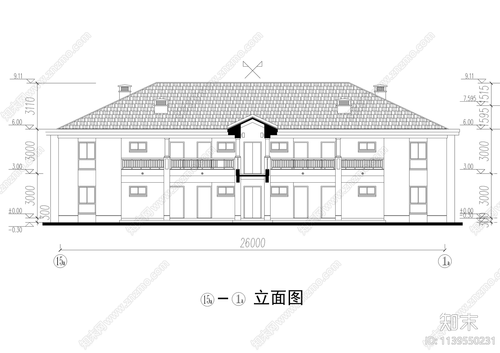 酒店式背书公寓建筑cad施工图下载【ID:1139550231】