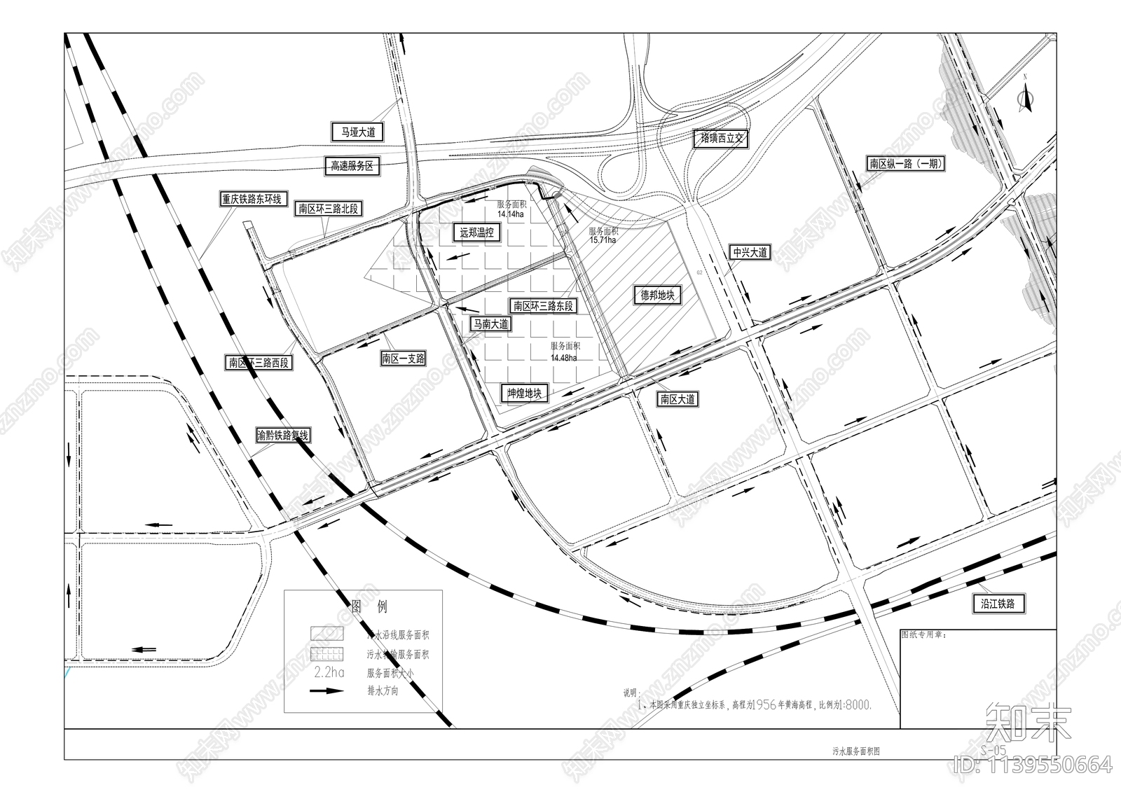 综保区互联互通道路建设cad施工图下载【ID:1139550664】