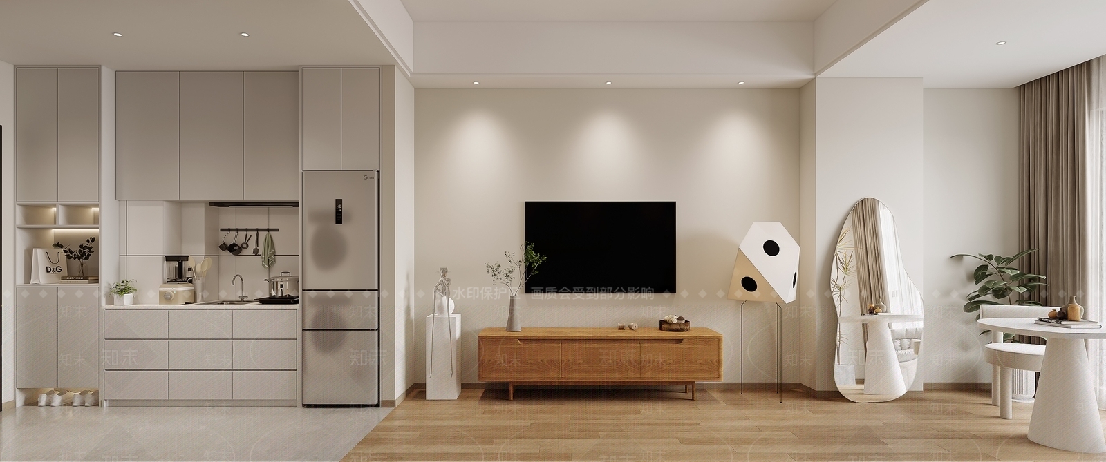 现代单身公寓3D模型下载【ID:1139552731】