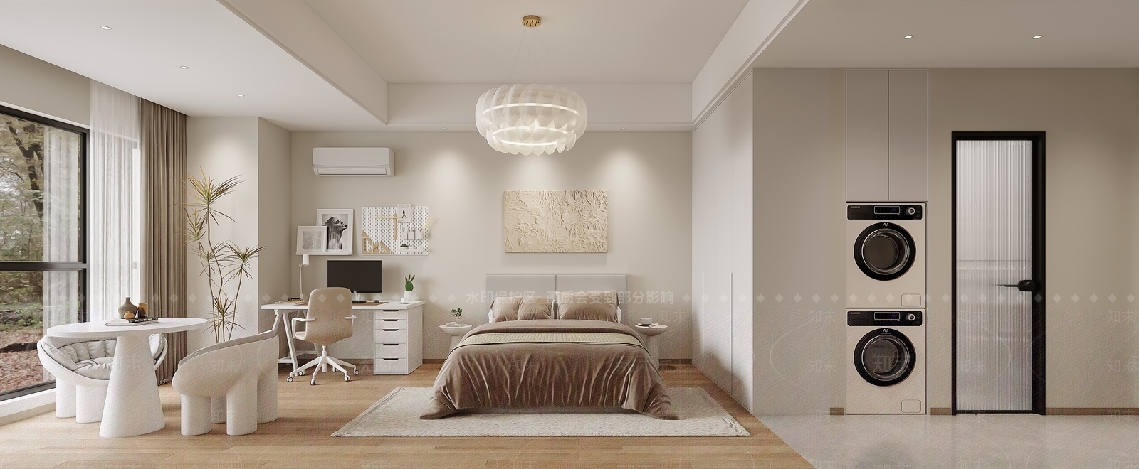 现代单身公寓3D模型下载【ID:1139552731】