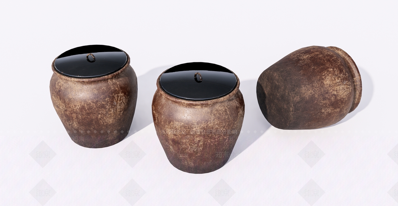 中式陶瓷器皿SU模型下载【ID:1139553227】