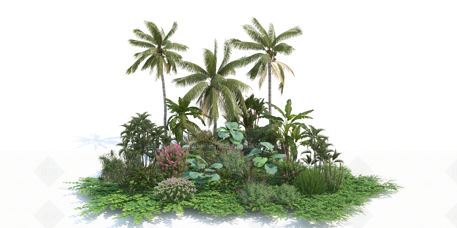植物堆3D模型下载【ID:1139560987】