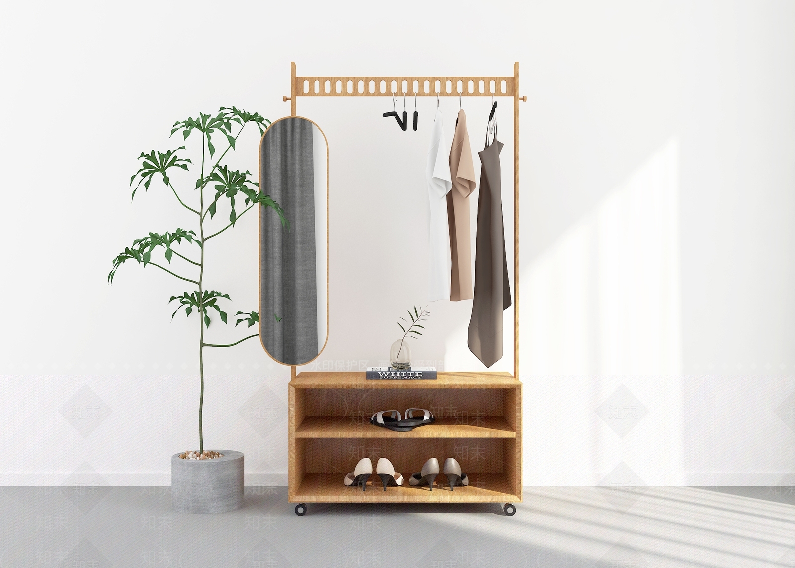 现代衣架3D模型下载【ID:1139560325】