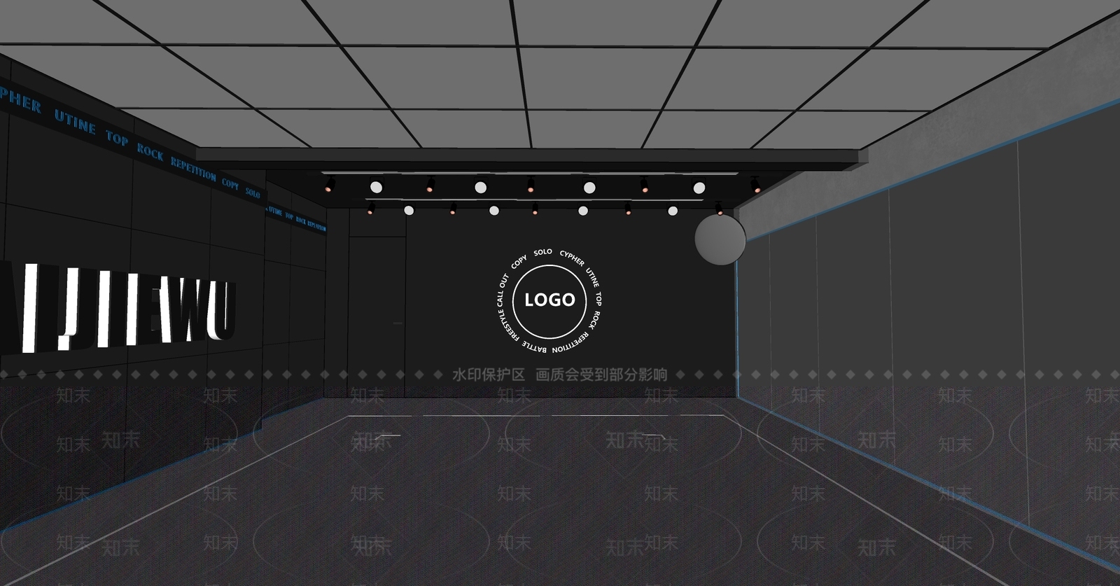 现代娱乐空间SU模型下载【ID:1139565676】