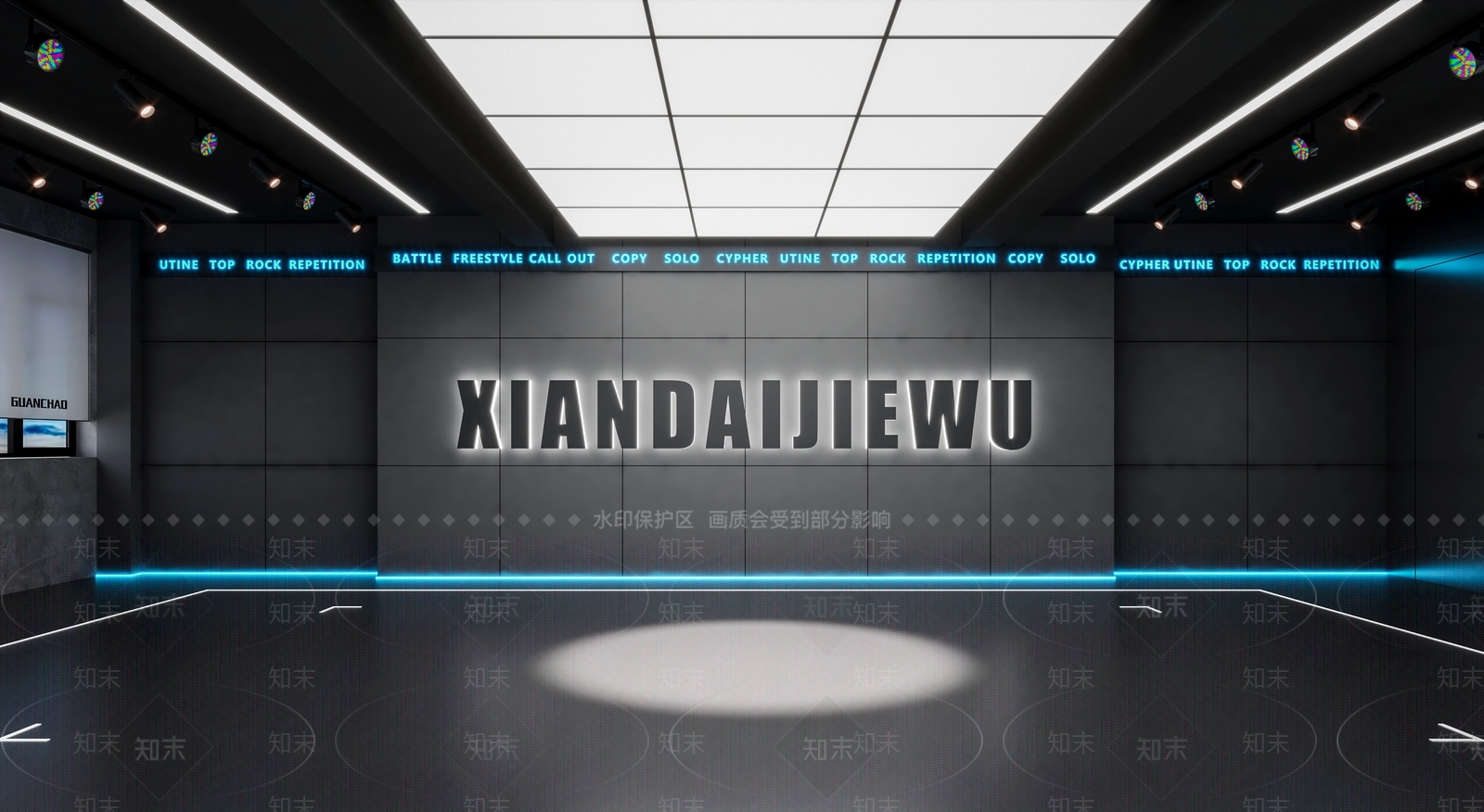 现代娱乐空间SU模型下载【ID:1139565676】