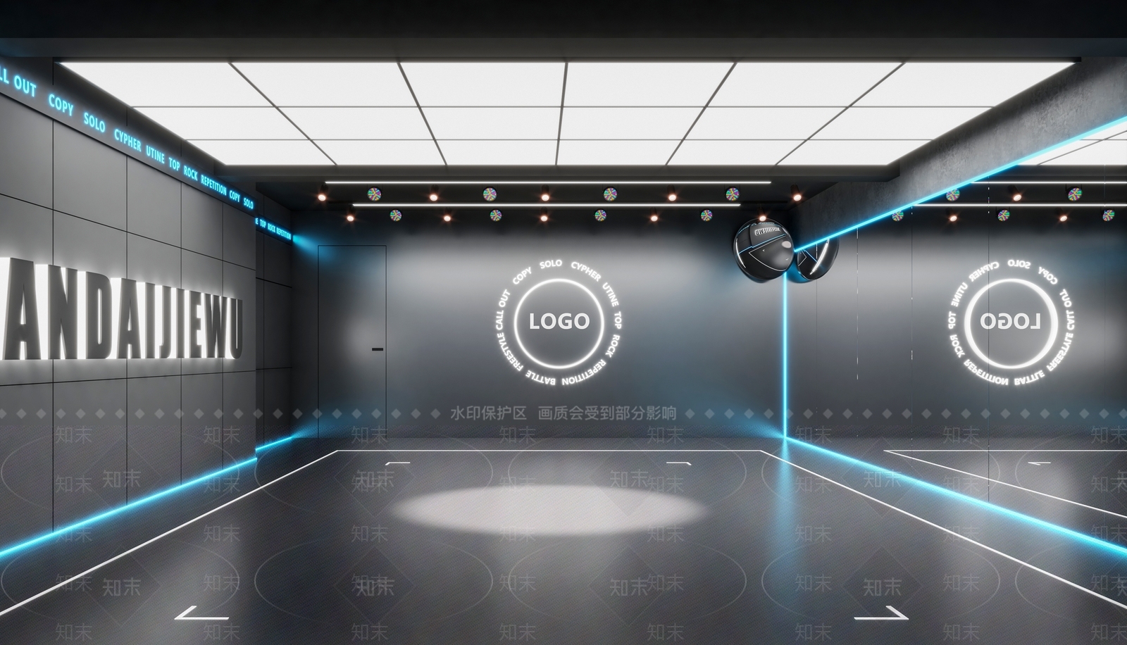 现代娱乐空间SU模型下载【ID:1139565676】