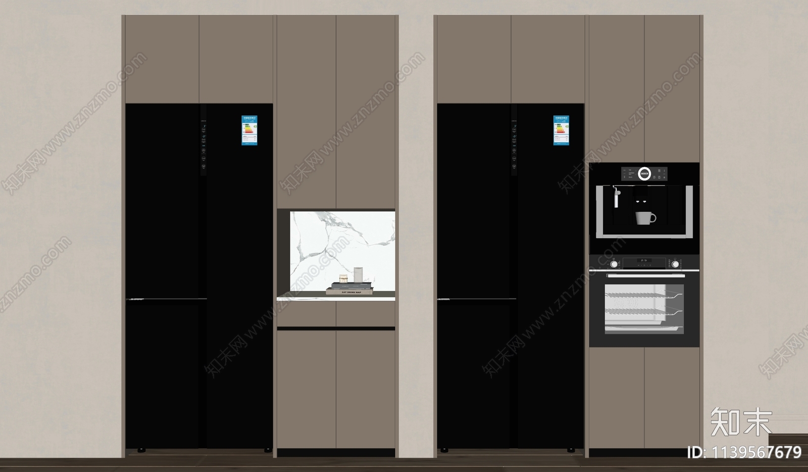 冰箱SU模型下载【ID:1139567679】