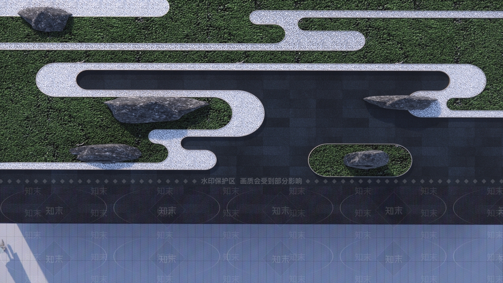中式园路SU模型下载【ID:1139570155】