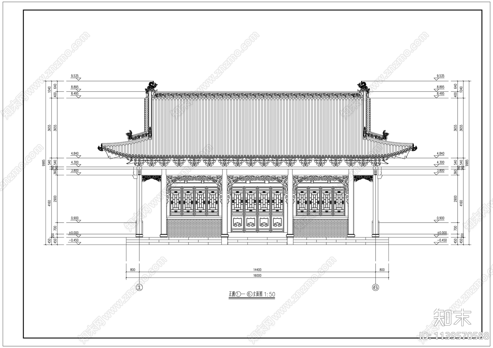 古建筑施工图下载【ID:1139570588】