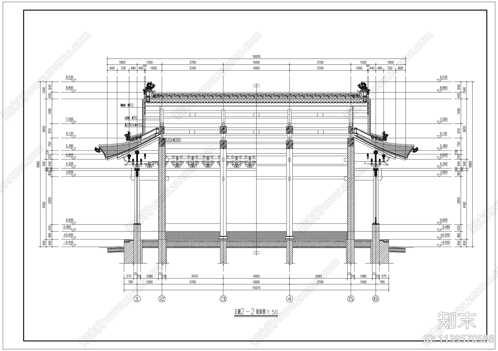 古建筑施工图下载【ID:1139570588】