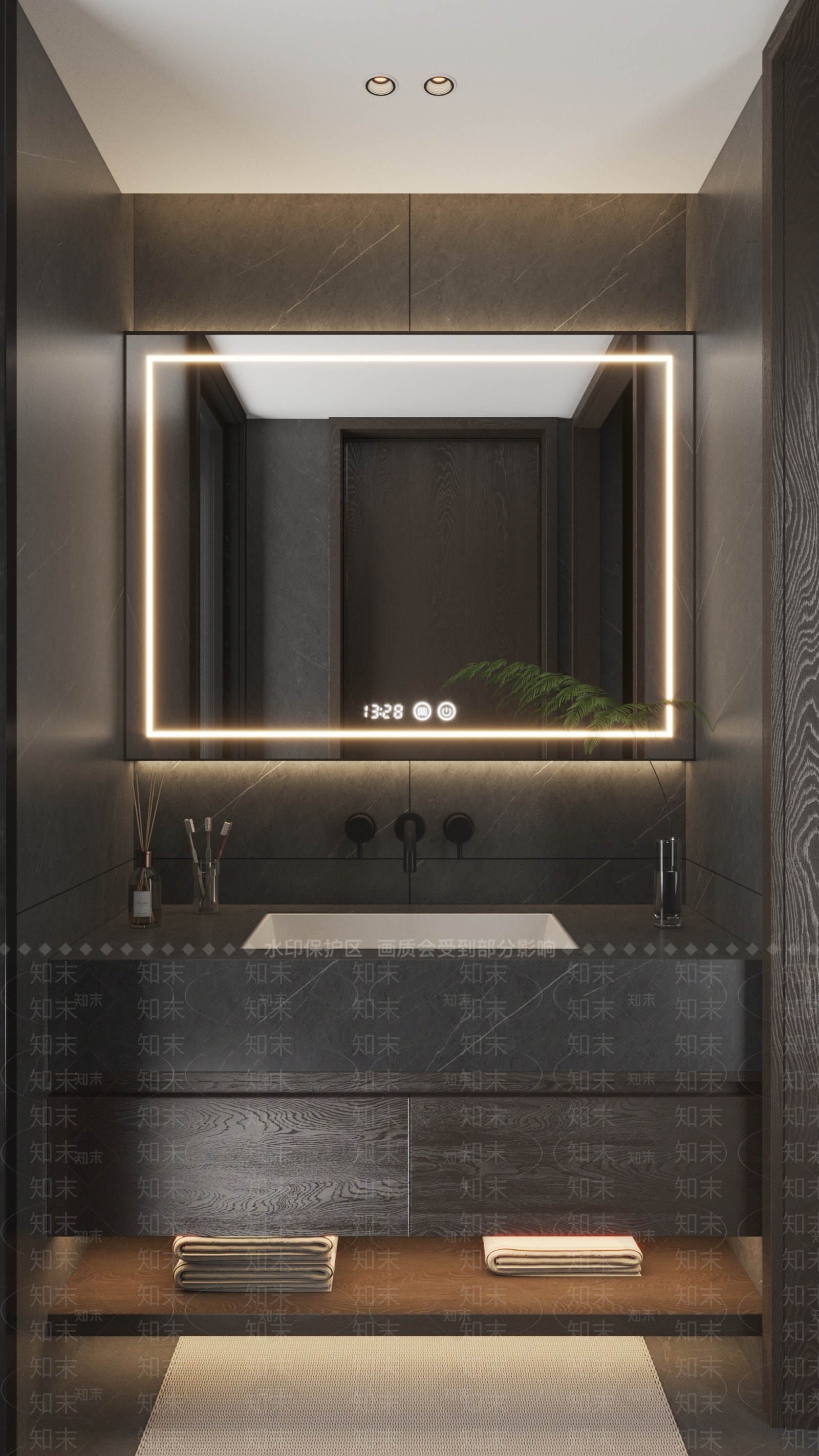 卫生间洗手台3D模型下载【ID:1139579946】