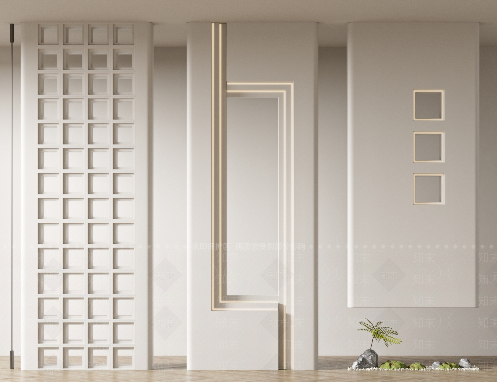 现代玄关隔断3D模型下载【ID:1139583228】
