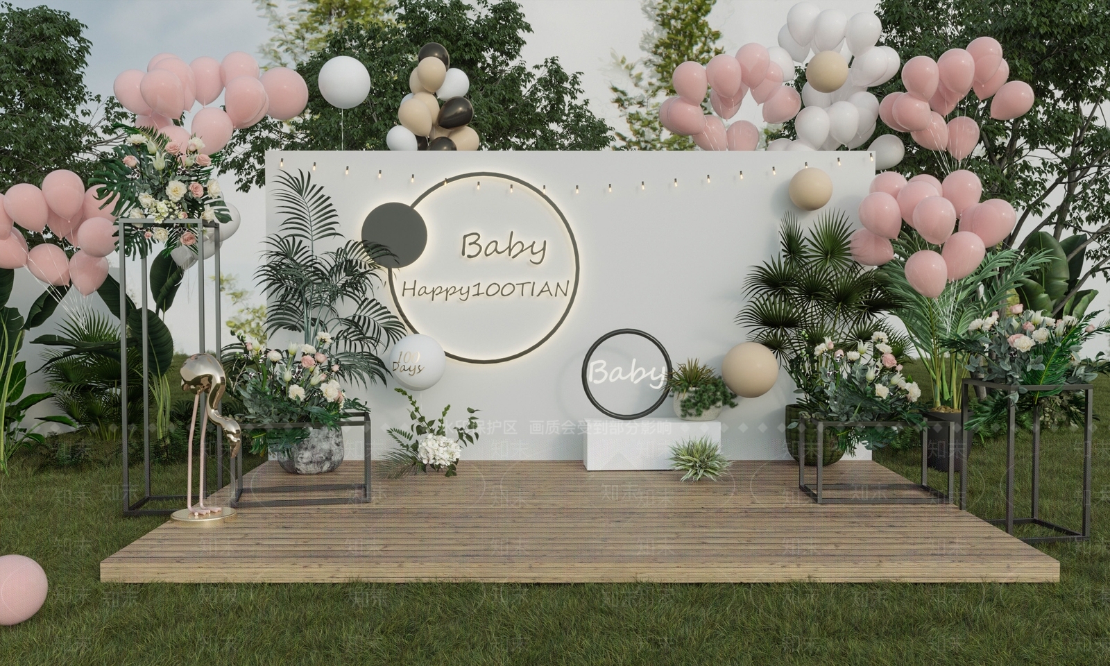 现代美陈3D模型下载【ID:1139610329】
