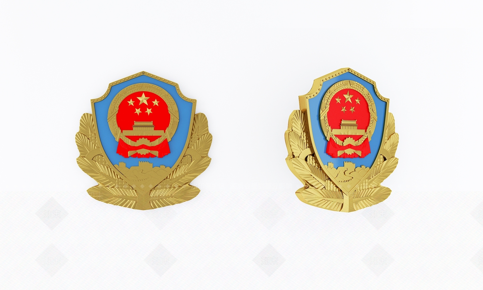现代警察徽章SU模型下载【ID:1139587716】