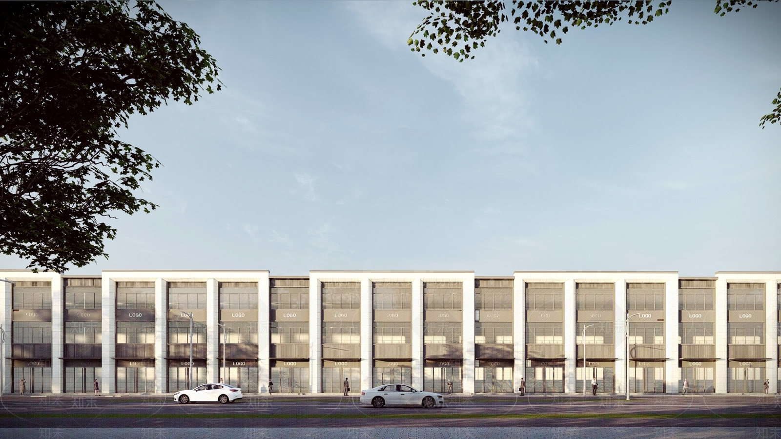 现代商业多层SU模型下载【ID:1139603017】