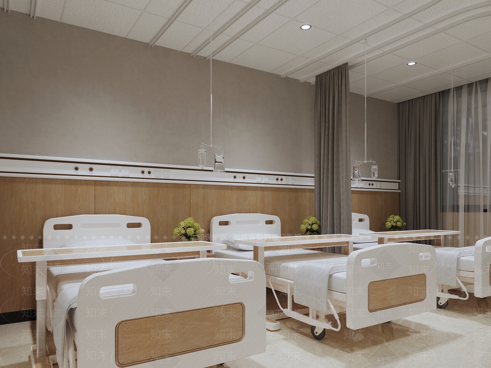 现代医院病房3D模型下载【ID:1139607519】