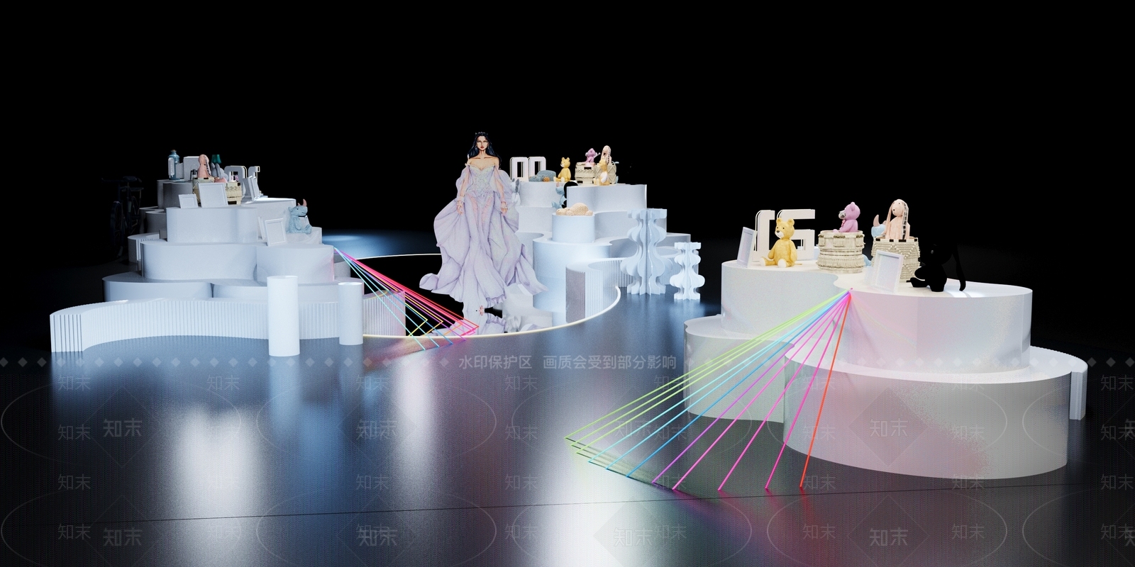 现代美陈3D模型下载【ID:1139609795】
