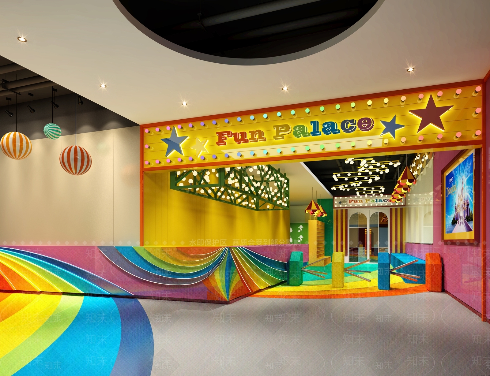 现代儿童乐园入口SU模型下载【ID:1139621047】