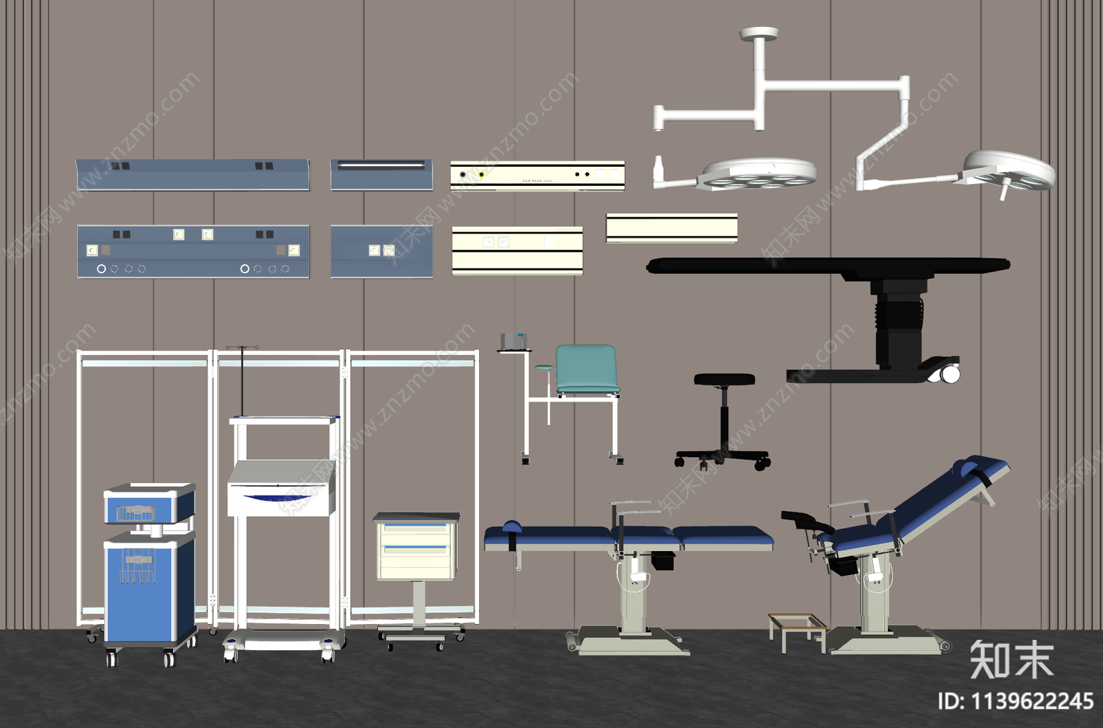 医院医疗器材SU模型下载【ID:1139622245】