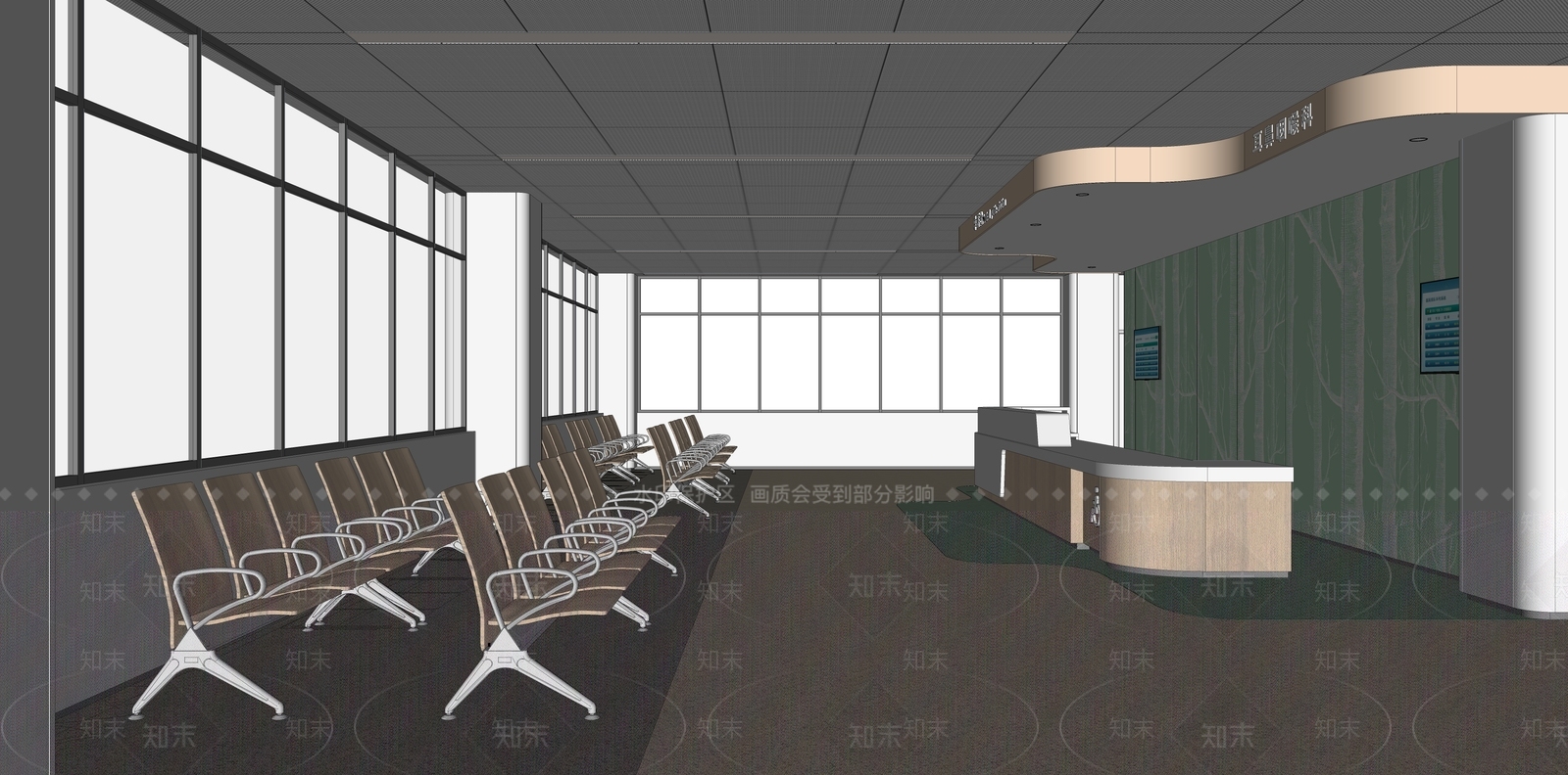 现代护士站SU模型下载【ID:1139634750】