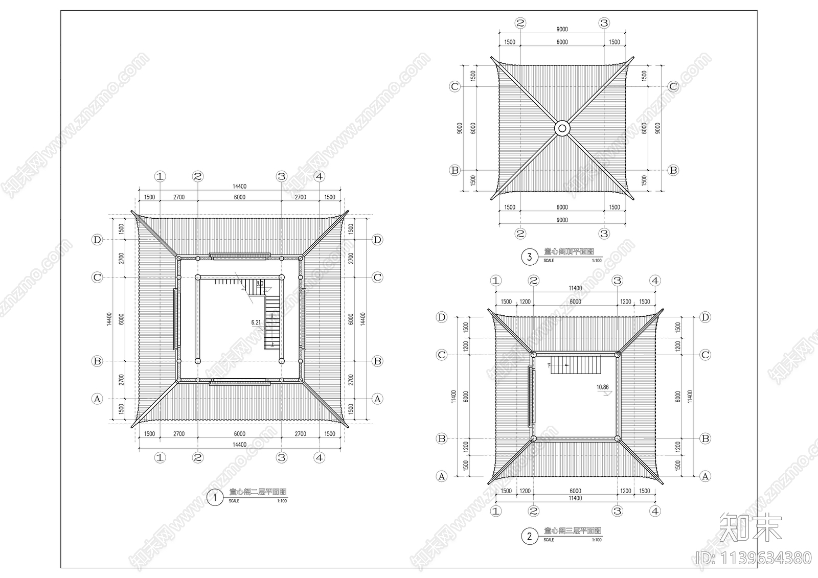 古建筑cad施工图下载【ID:1139634380】