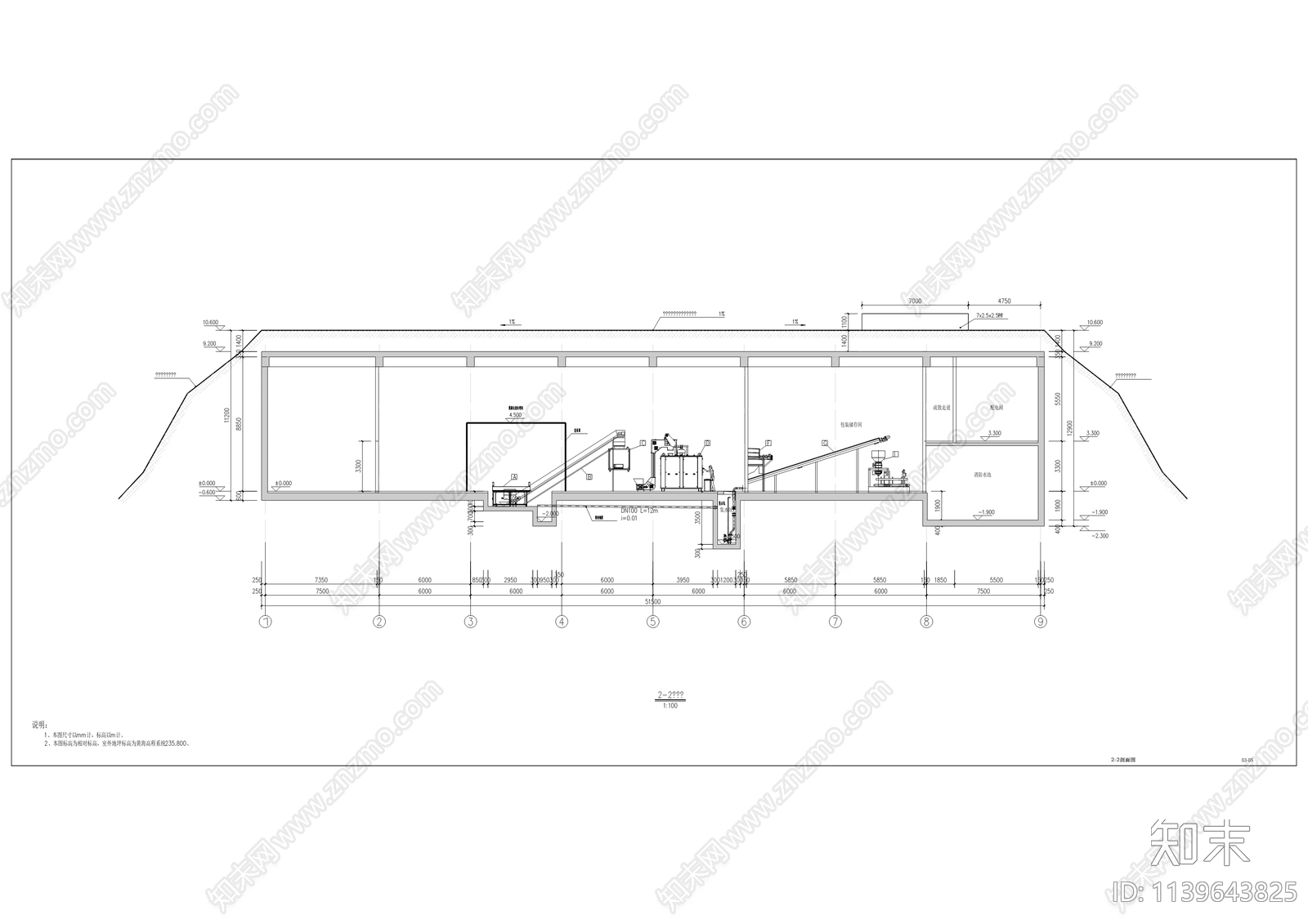 固废循环利用清洁能源生态化供排水cad施工图下载【ID:1139643825】