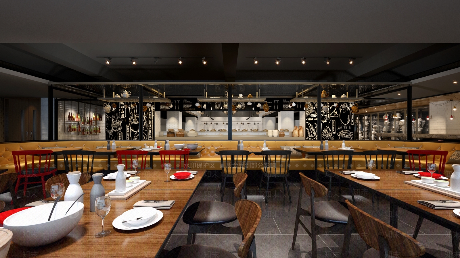 现代网红茶餐厅3D模型下载【ID:1139645702】