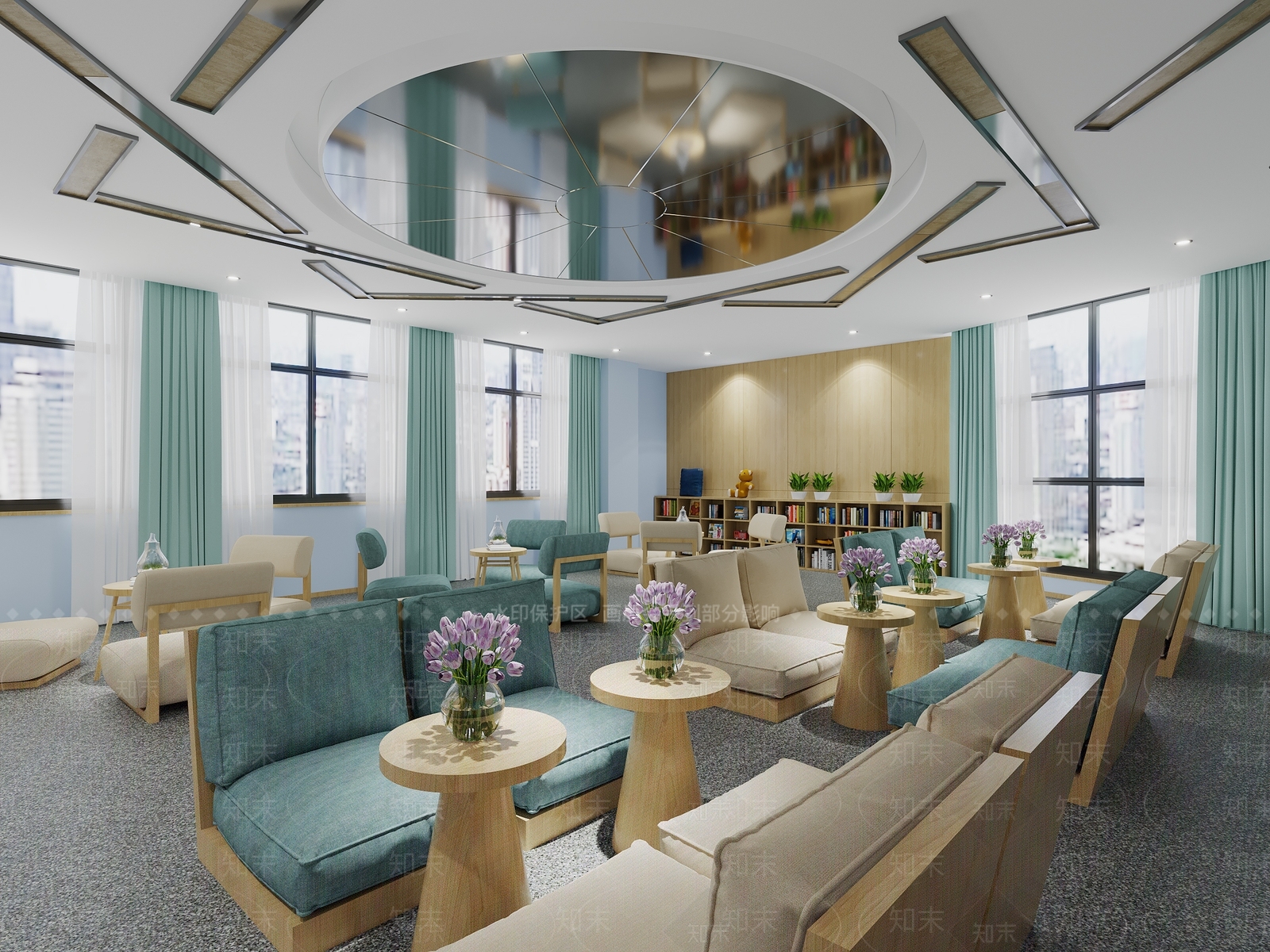 现代休息区3D模型下载【ID:1139647419】