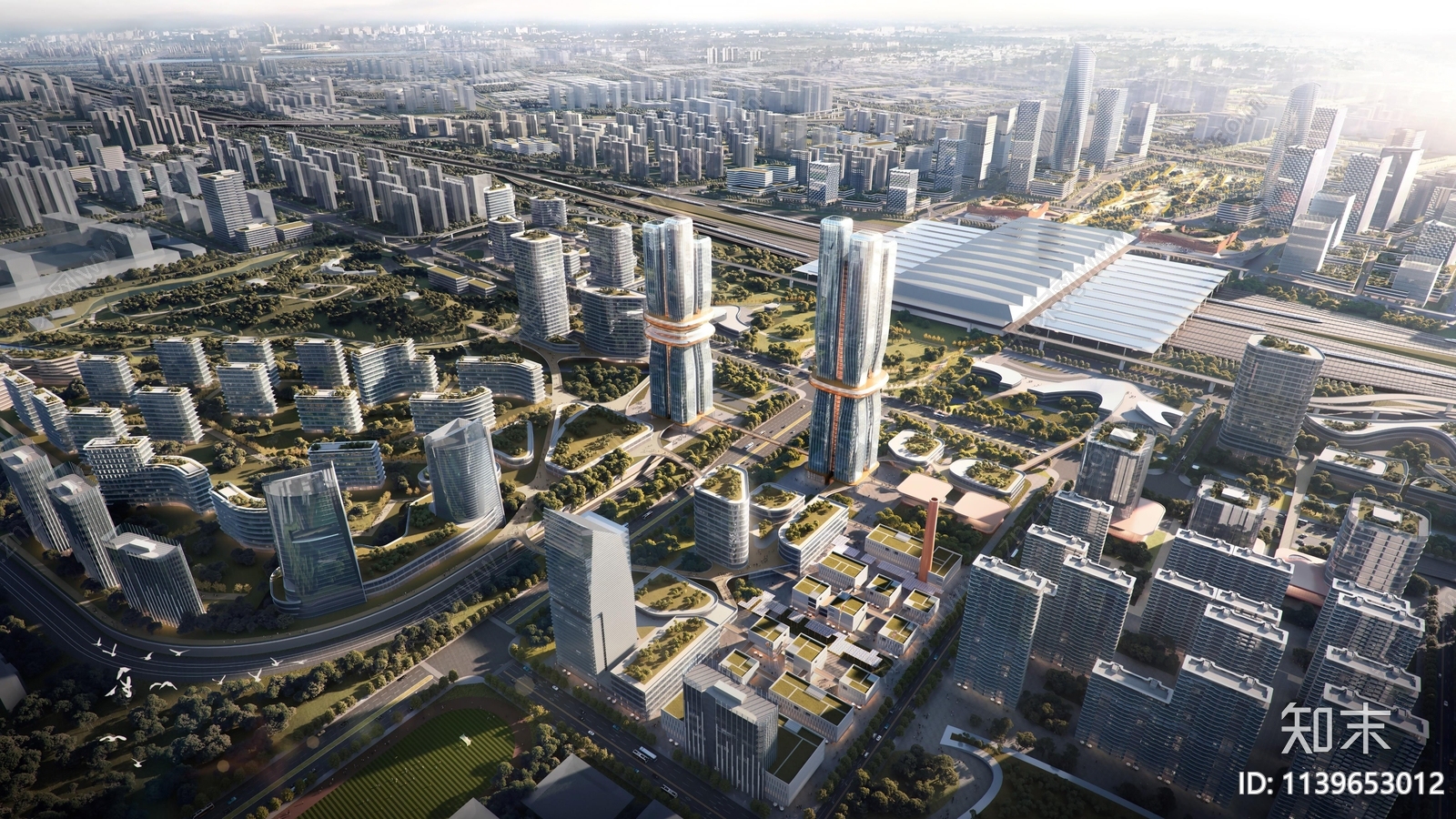 西安经开区高铁新城核心区城市设计方案文本下载【ID:1139653012】_【知末方案文本库】