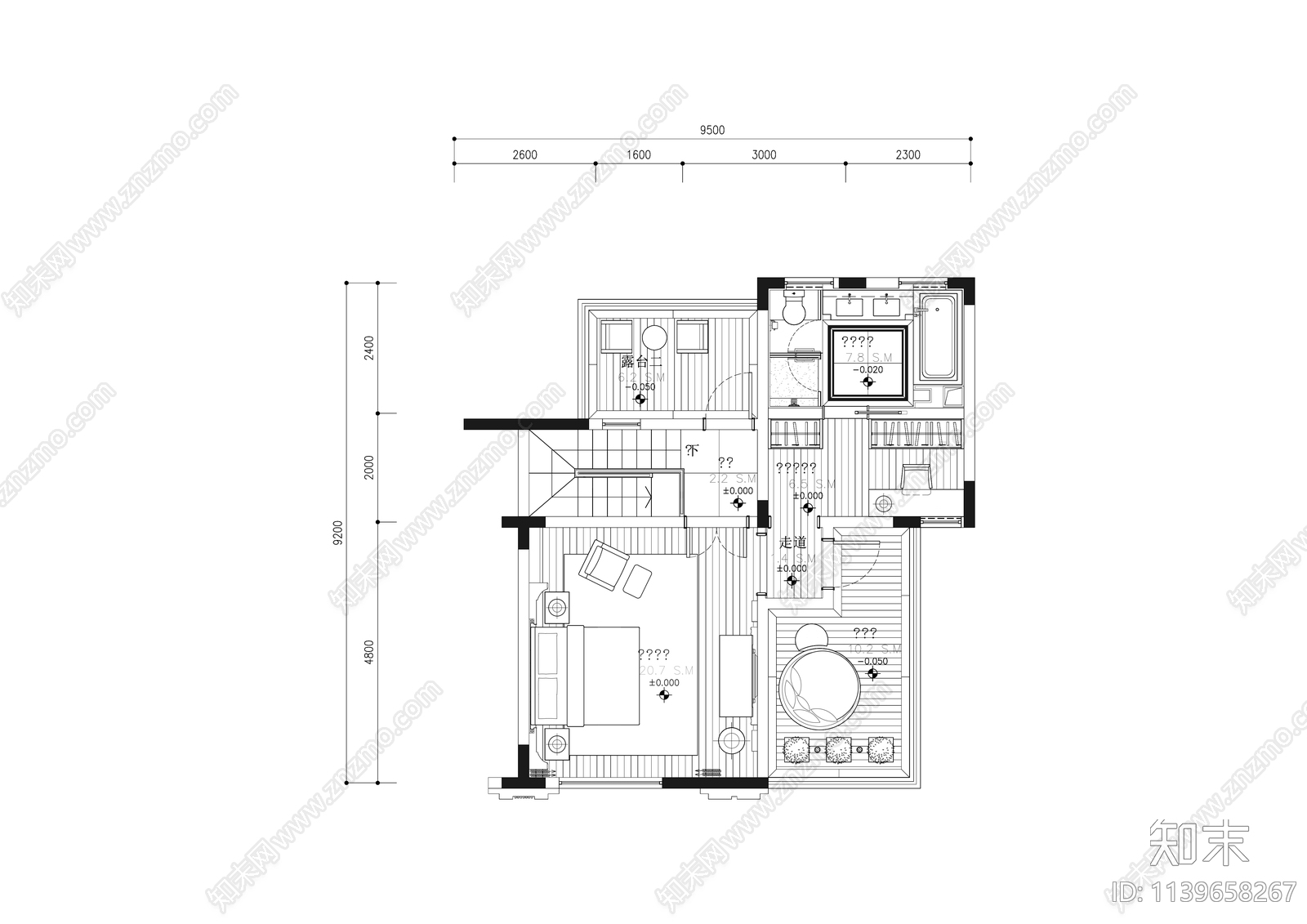 欧式豪华三层叠墅室内精装修cad施工图下载【ID:1139658267】