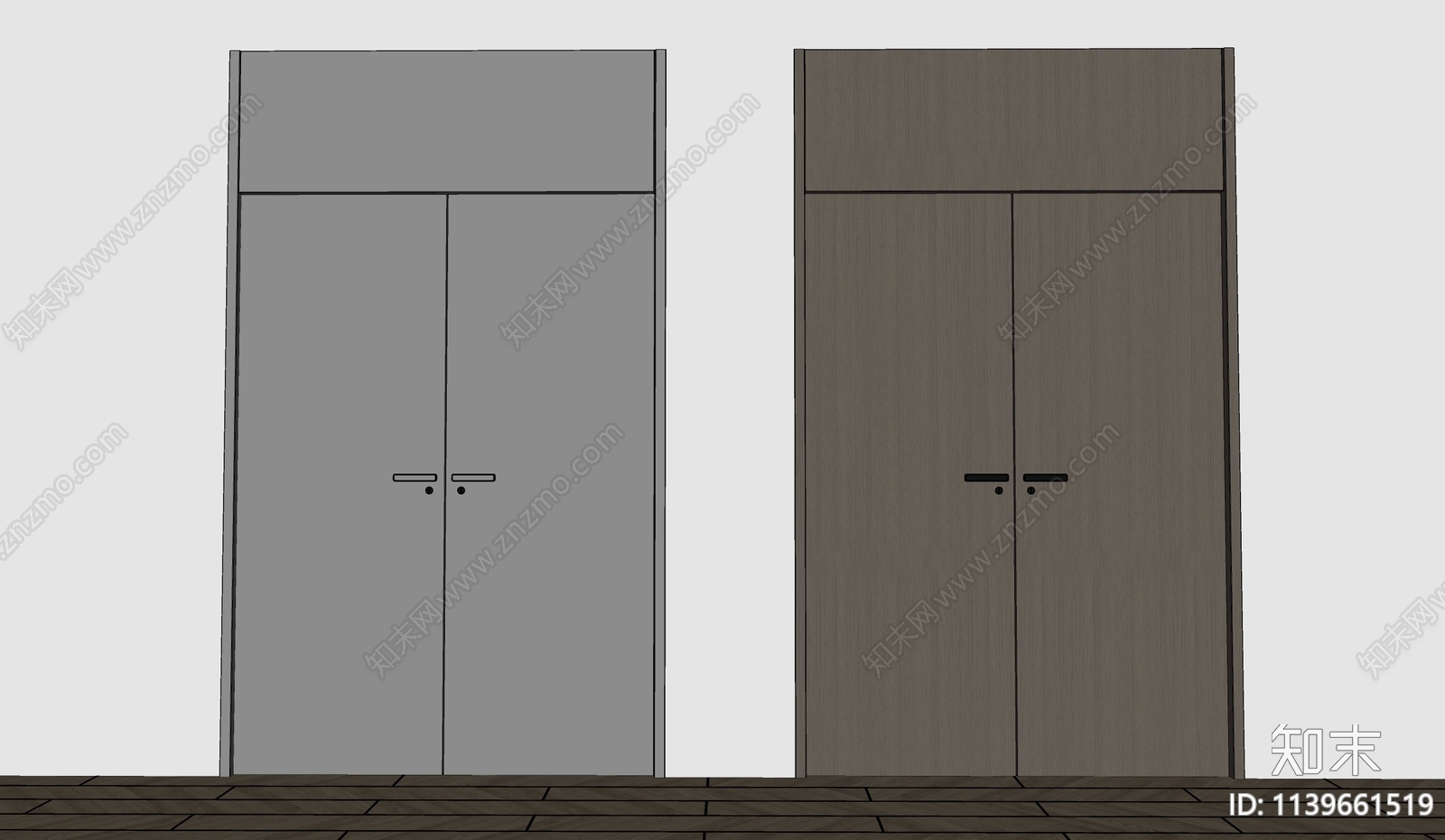 现代双开门SU模型下载【ID:1139661519】
