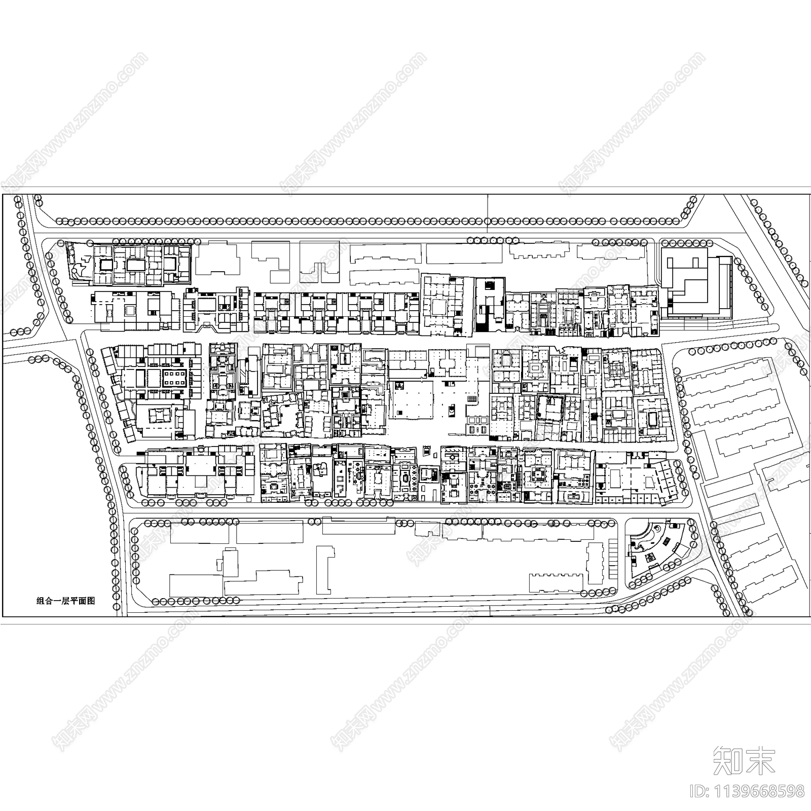 成都宽窄巷子历史文化保护街区建筑cad施工图下载【ID:1139668598】