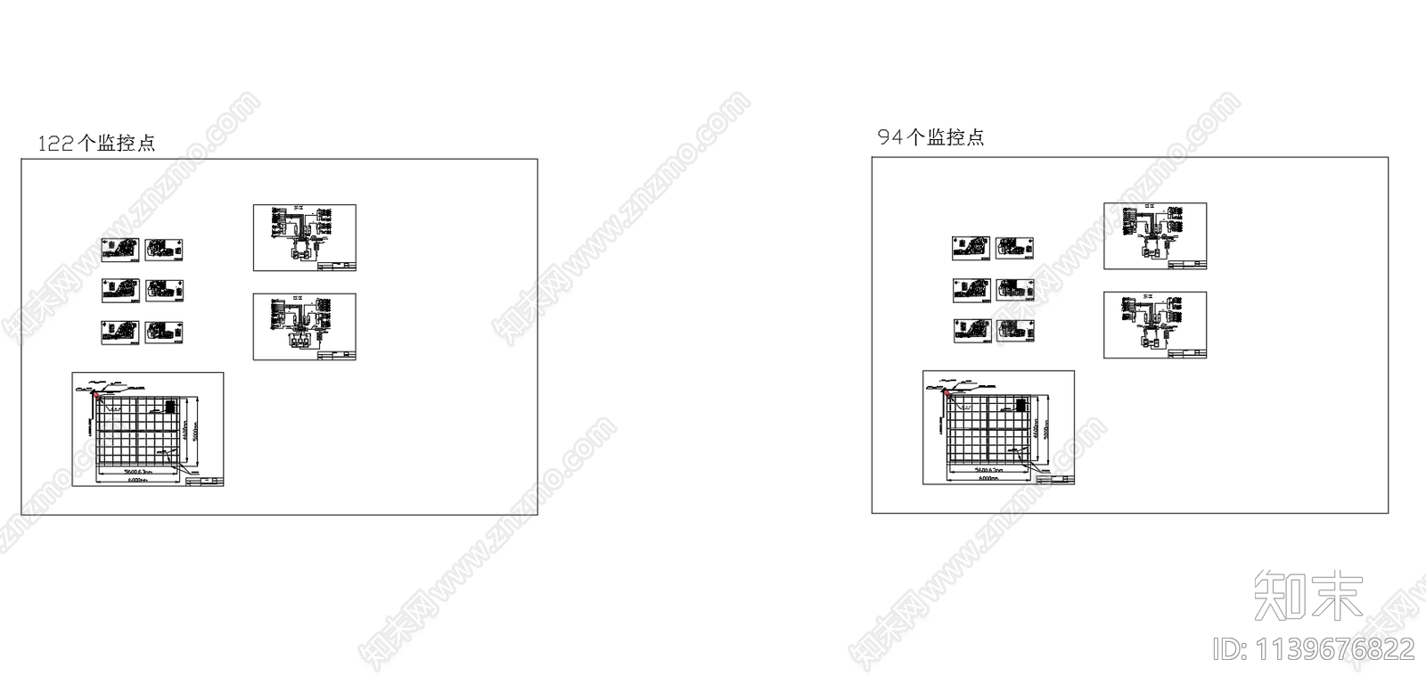 住宅小区监控原理图弱电cad施工图下载【ID:1139676822】