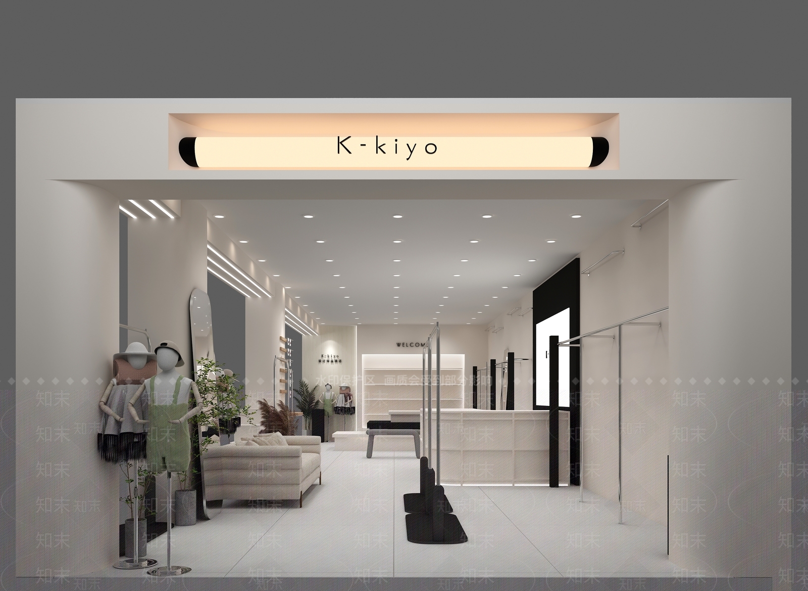 现代童装店3D模型下载【ID:1139677022】