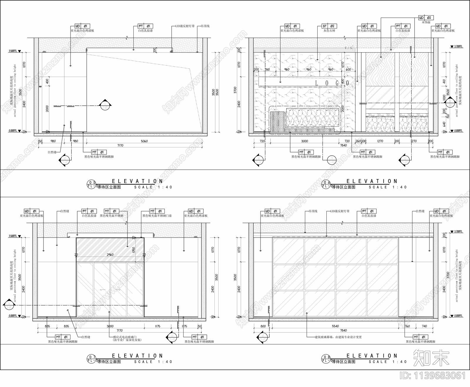 商管办公室cad施工图下载【ID:1139683061】