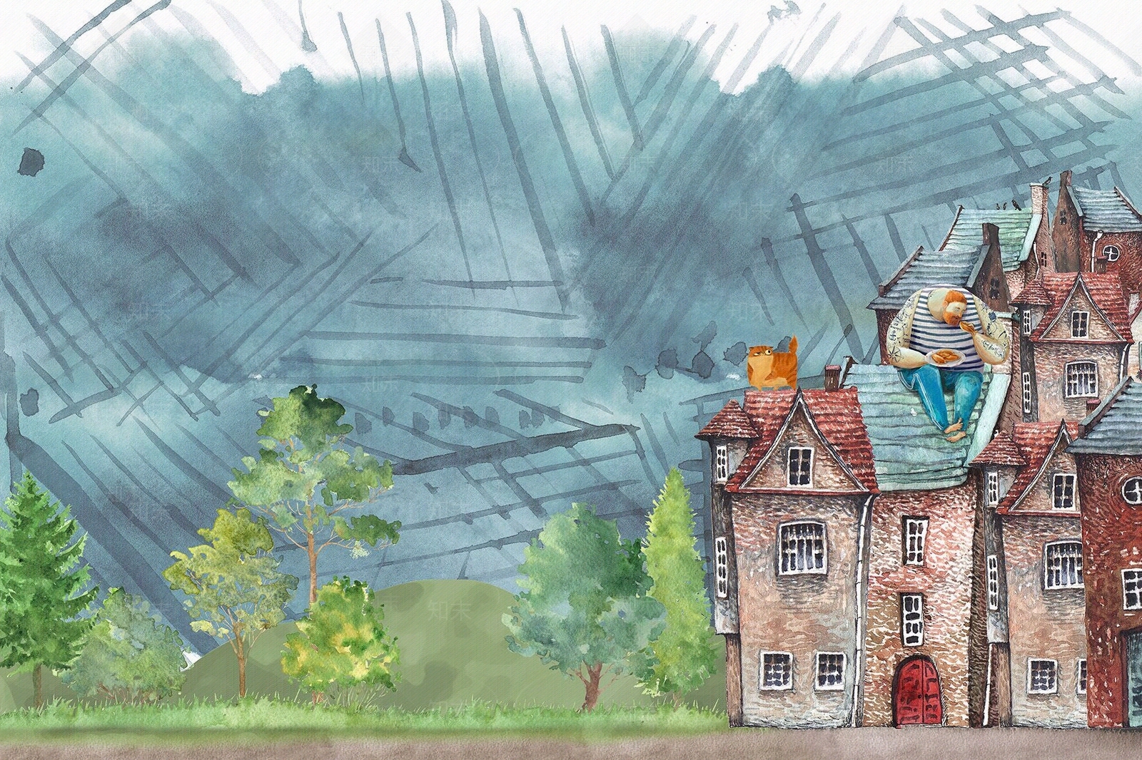 现代儿童房壁画贴图下载【ID:1139689926】