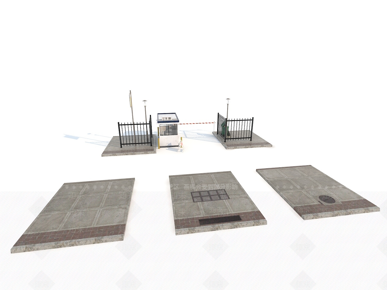 现代路面3D模型下载【ID:1139690060】