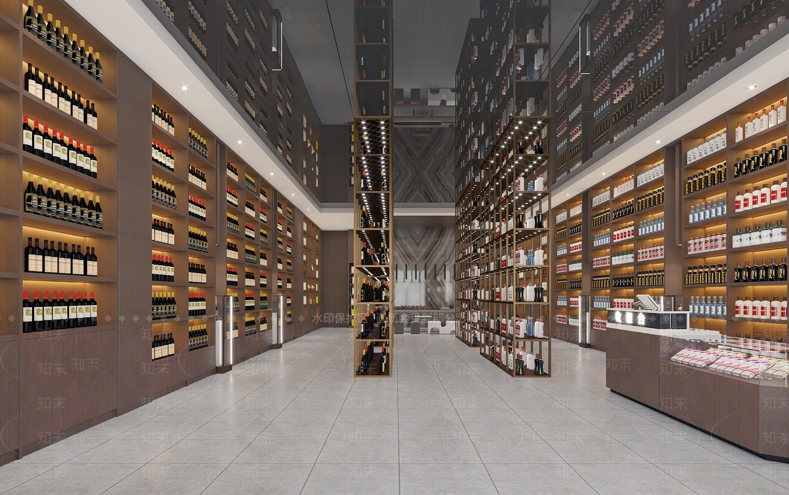 现代烟酒店3D模型下载【ID:1139708359】